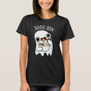 T-shirt Boo-don Drôle Fantôme Udon Pun Dark BG