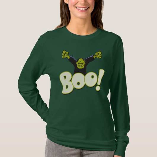 T-shirt BOO ! Frankenstein Monster Halloween Peur (Devant)