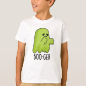 T-shirt Boo-ger Funny Halloween Booger Ghost Pun (Devant)