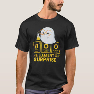 T-shirt Boo Ghost Chimie Drôle Halloween
