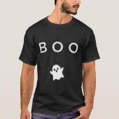 T-shirt Boo Ghost Halloween Subtle Minimal Automne Amusant (Devant)