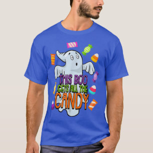 T-shirt Boo Ghost Lazy Halloween Costume Funny Spirit Tri