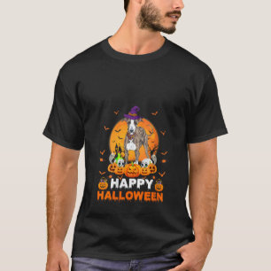 T-shirt Boo Ghost Scary Citrouille Lune Sorcière Greyhound