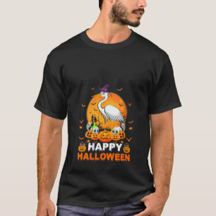 T-shirt Boo Ghost Scary Citrouille Lune Sorcière Stork Bir