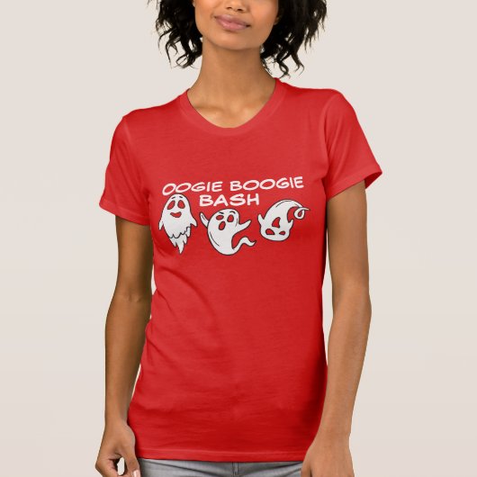 T-shirt Boo-gie Éffrayant Funny Ghosts Jam Halloween Tee - (Devant)