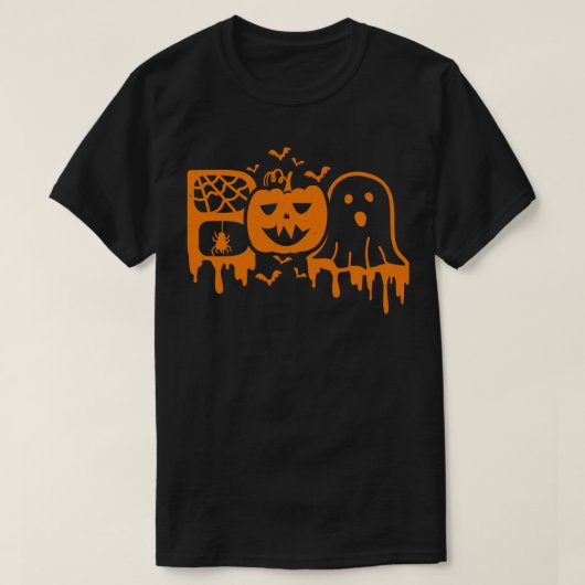 T-shirt boo halloween (Design devant)