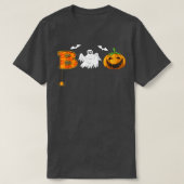 T-shirt Boo Halloween Boo Spiders, Boo Citrouille & Boo Ba (Design devant)