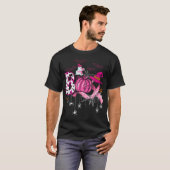 T-shirt Boo Halloween Pumpkin Pink Ribbon Witch Breast  (Devant entier)