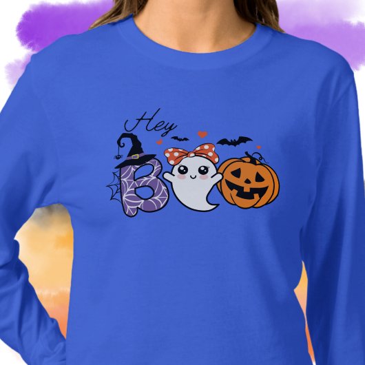 T-shirt Boo Halloween Witch, Ghost, Citrouille