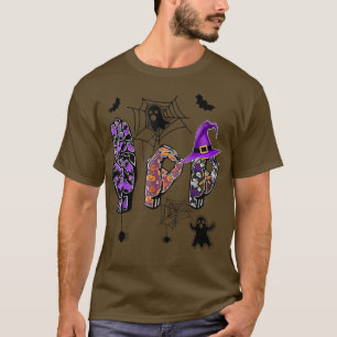 T-shirt Boo Hands American Sign Language Pride ASL Hallowe