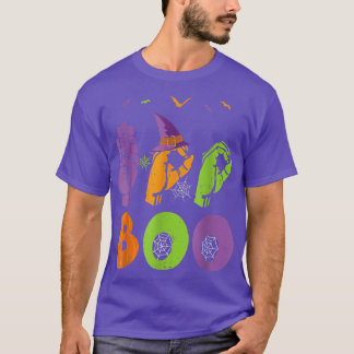 T-shirt Boo Hands American Sign Language Pride ASL Hallowe