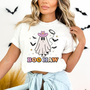 T-shirt Boo Haw Cowboy Fantôme Mignon Halloween