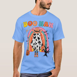 T-shirt Boo Haw Cowboy Halloween Cowgirl Ghost Western Ret