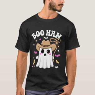 T-shirt Boo Haw Ghost Funky Cowboy Cowgirl Western Hallowe