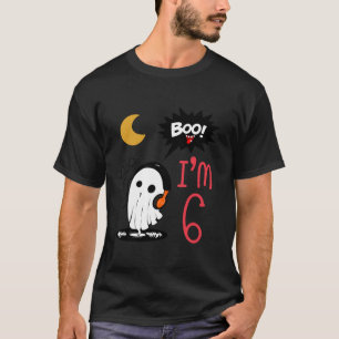 T-shirt Boo I m Six Funny Halloween Ghost 6e Anniversaire