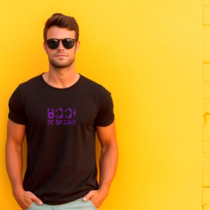 T-shirt Boo! Je suis Spooky violet halloween