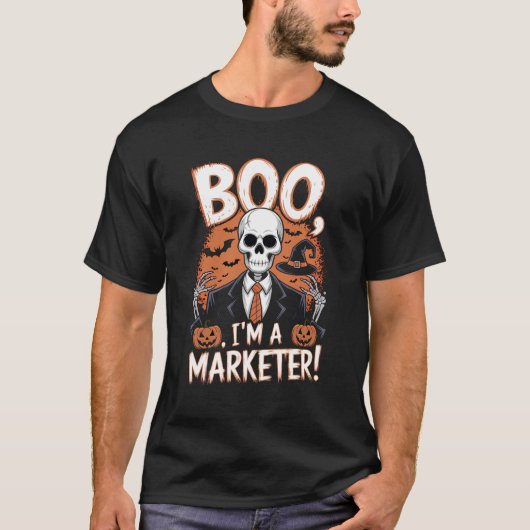 T-shirt Boo Je suis un marchand Halloween Funny (Devant)