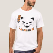 T-shirt Boo je vous regarde flotter le visage de chat (Devant)