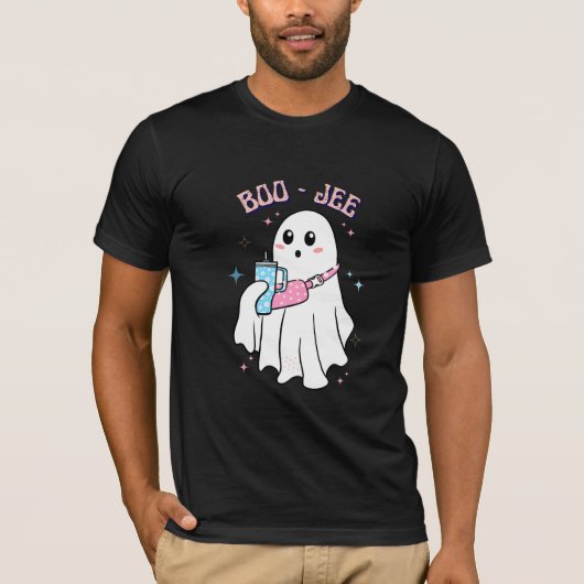 T-shirt BOO-JEE Éffrayant Ghost Halloween Costume Design (Devant)