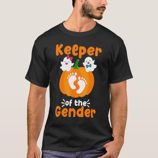 T-shirt Boo Keeper of the Gender Reveal Baby Announcement  (Devant)