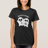 T-shirt Boo-lean Funny Computer Ghost Boolean Pun Dark BG (Devant)