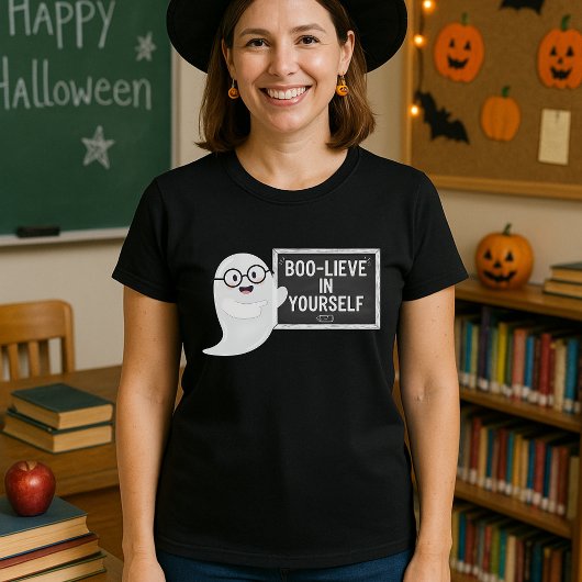 T-shirt BOO LIEVE en vous enseignant Halloween Ghost