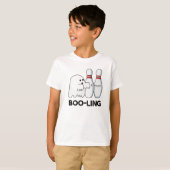 T-shirt Boo-ling Funny Halloween Bowling Ghost Pun (Devant entier)