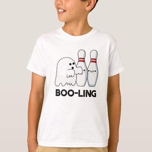T-shirt Boo-ling Funny Halloween Bowling Ghost Pun (Devant)