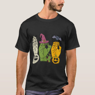 T-shirt Boo Mains Langue des Signes Américaine Fierté Als
