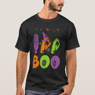 T-shirt Boo Mains Langue des Signes Américaine Fierté ASL