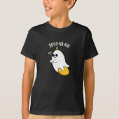 T-shirt Boo-nana Funny Ghost Banana Pun Dark BG (Devant)