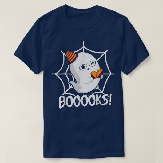 T-shirt Boo Read Books Library Funny (Design devant)
