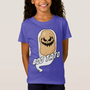 T-Shirt Boo-Tato Éffrayant Potato Nourriture Halloween T-s