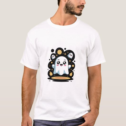 T-shirt Boo-tiful Glow - mignon fantôme d'Halloween (Devant)