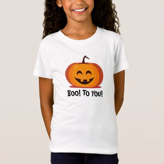 T-Shirt Boo to You ! Citrouille souriant (Devant)