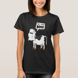 T-shirt Boo Vache Fantôme Vache Moo Je veux dire Boo Hallo