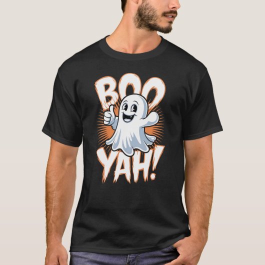 T-shirt Boo Yah Cute Ghost (Devant)