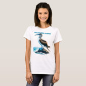 T-shirt Booby aux pieds bleus Galápagos (Devant entier)