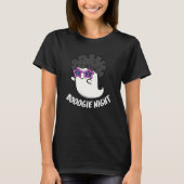 T-shirt Boogie Night Funny Halloween Ghost Pun Dark BG (Devant)