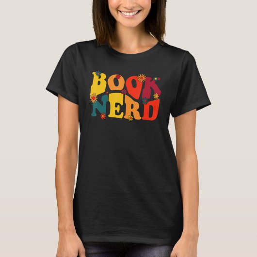 T-shirt Book Bookish Reading Bookworm Bibliophile Nerd G (Devant)