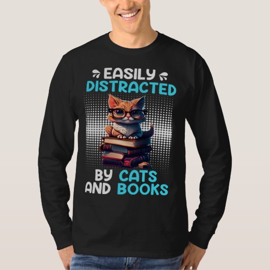 T-shirt Book  Cat fan Bookworm Book Reader Bookfriend  2 (Devant)