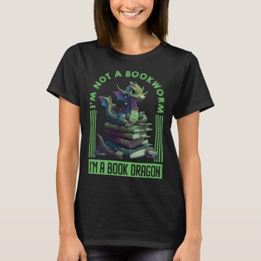 T-shirt Book Dragon book  Dragon fans Book love Dragon (Devant)
