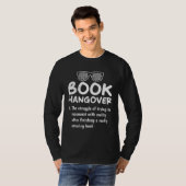 T-shirt Book Hangover book  and booknerds Bookworm (Devant entier)
