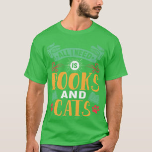 T-shirt Book Lover And Cat Lover Pun Book Reading Tet Desi