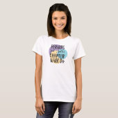 T-shirt Book Lover 📚 Bookworm Lecture Bibliothécaire Prof (Devant entier)