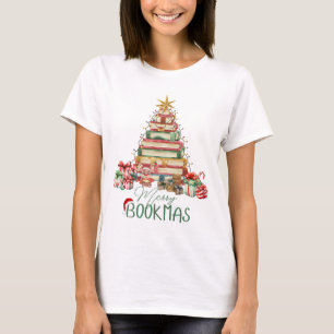 T-shirt Book Lover Joyeux Noël