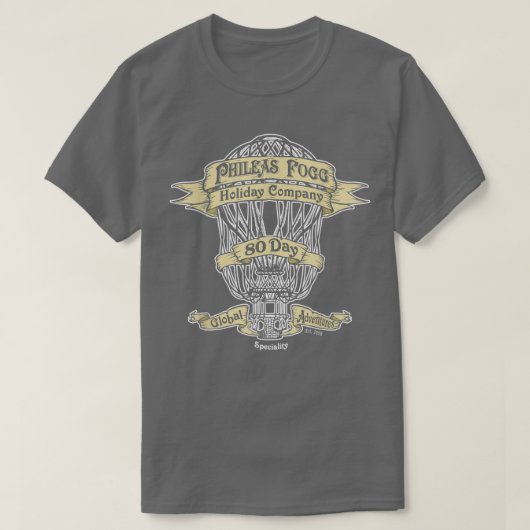 T-shirt Book Lover Phileas Fogg Holiday Company (Design devant)