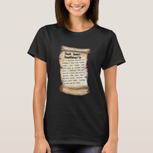 T-shirt Book  Meaning And  Book  Definition (Devant)