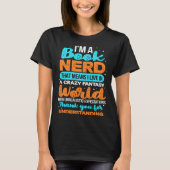 T-shirt Book Nerd Reading Reader Bookworm Librarian Biblio (Devant)
