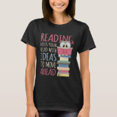 T-shirt Book Reader Reading Library & Librarian Bookworm O (Devant)